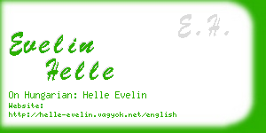 evelin helle business card